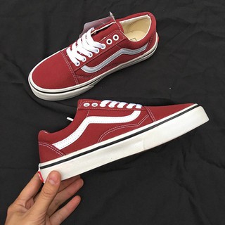 Giày V old skool đỏ mận