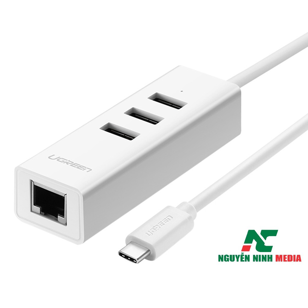 Cáp Chuyển Đổi USB Type C Sang LAN + Hub USB Ugreen 20792