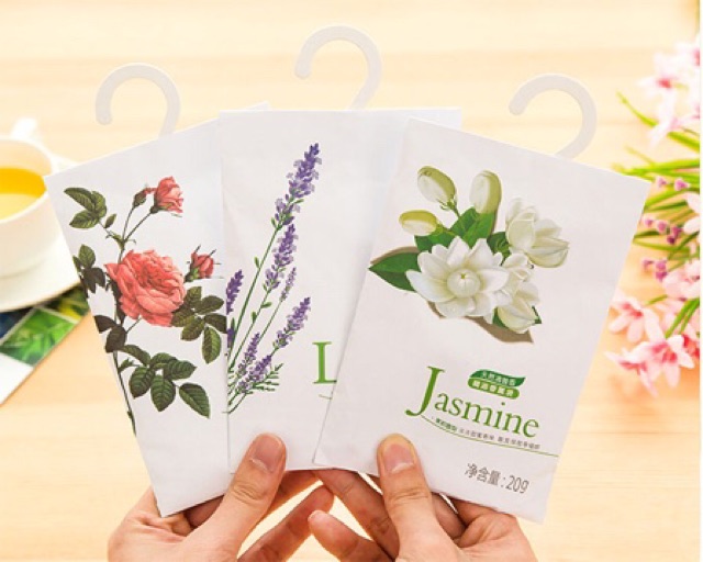 Combo 20 Túi Thơm Thảo Dược, Hoa Khô Để Tủ Quần Áo
