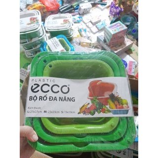 Bộ rổ chậu ecco đa năng