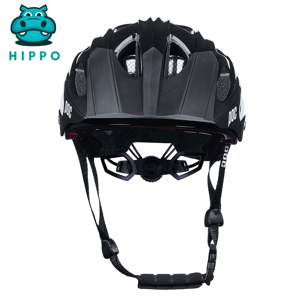 Mũ bảo hiểm xe đạp thể thao chuyên nghiệp Poc 07 siêu nhẹ màu đen bóng - HIPPO HELMET