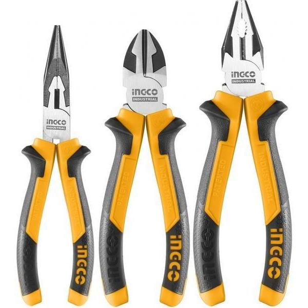 Bộ 3 kìm răng, cắt và nhọn ingco hkps28318