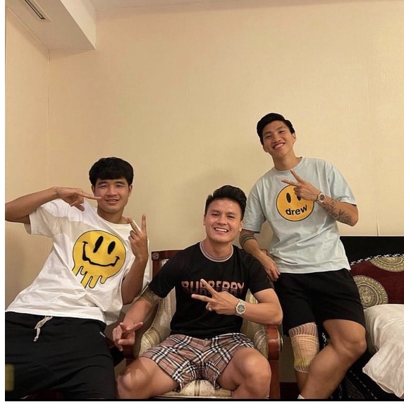 Áo phông mặt cười chảy, áo thun unisex, chất cotton thoáng mát, form rộng, Dorystore