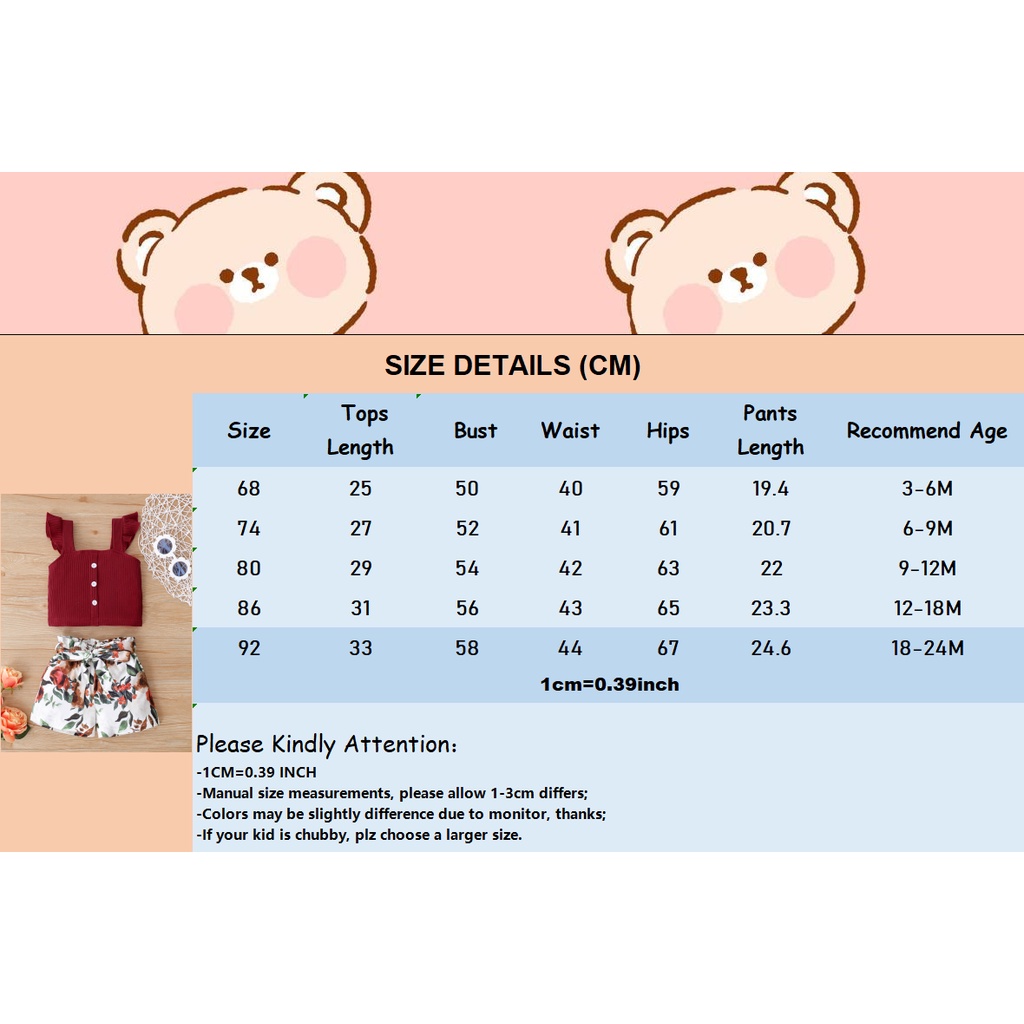 Bộ trang phục MIKRDOO 2 món gồm áo hai dây và quần đùi in hoa dễ thương thời trang mùa hè cho bé