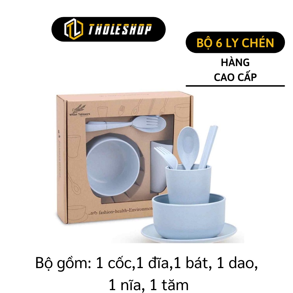 Chén Lúa Mạch - Bộ 6 Món Chén, Muỗng, Đũa, Nĩa, Dĩa Thân Thiện Môi Trường 8744