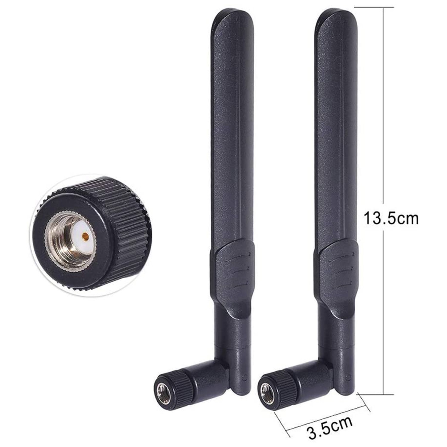 2 Ăng Ten Thu Sóng Wifi 2.4ghz 5ghz 5.8ghz 8dbi Rp-Sma Đực Và 20cm 20.32 cm U.Fl Mhf4 Sang Rp-Sma | BigBuy360 - bigbuy360.vn