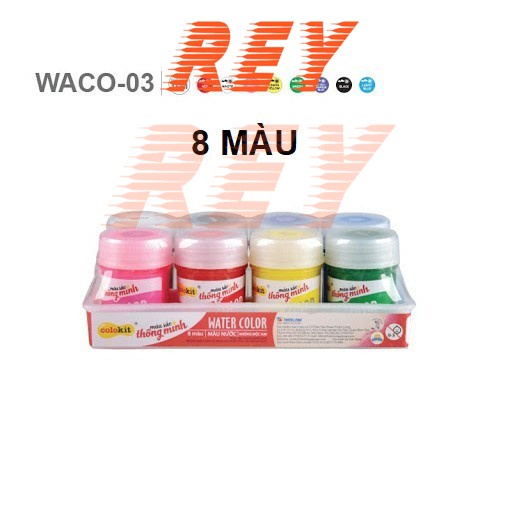 [Gi hoả tốc] Vỉ màu nước 𝑻𝒉𝒊𝒆̂𝒏 𝑳𝒐𝒏𝒈 Poster Colokit 12 màu Waco-05