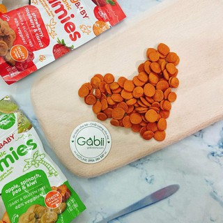 [BÉ 8 THÁNG] BÁNH TRÁI CÂY RAU CỦ SẤY KHÔ HAPPY BABY ORGANIC - GABII STORE