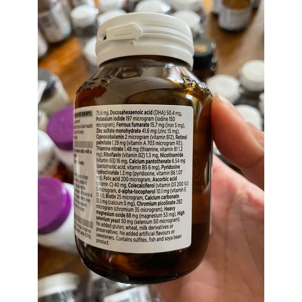 [Bill Úc, 60 viên nang, Date 8/2021] Blackmores Multivitamin for Teen Boys 60 Capsules - Vitamin tổng hợp cho bé trai | Thế Giới Skin Care