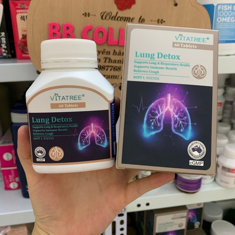 [CHÍNH HÃNG][ ÚC] VIÊN HỖ TRỢ P.H.Ổ.I LUNG DETOX VITATREE