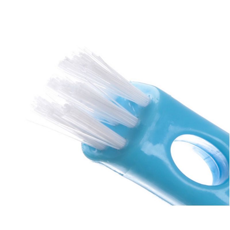Bàn chải chà giày dép 3 đầu 25cm - cây cọ vệ sinh đế giày gồm 3 đầu lớn nhỏ và nhọn