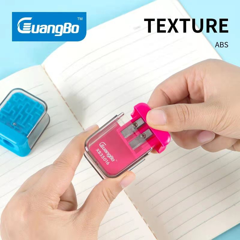 Gọt chì mê cung 2 lỗ GuangBo XB35016 3 màu - giao ngẫu nhiên