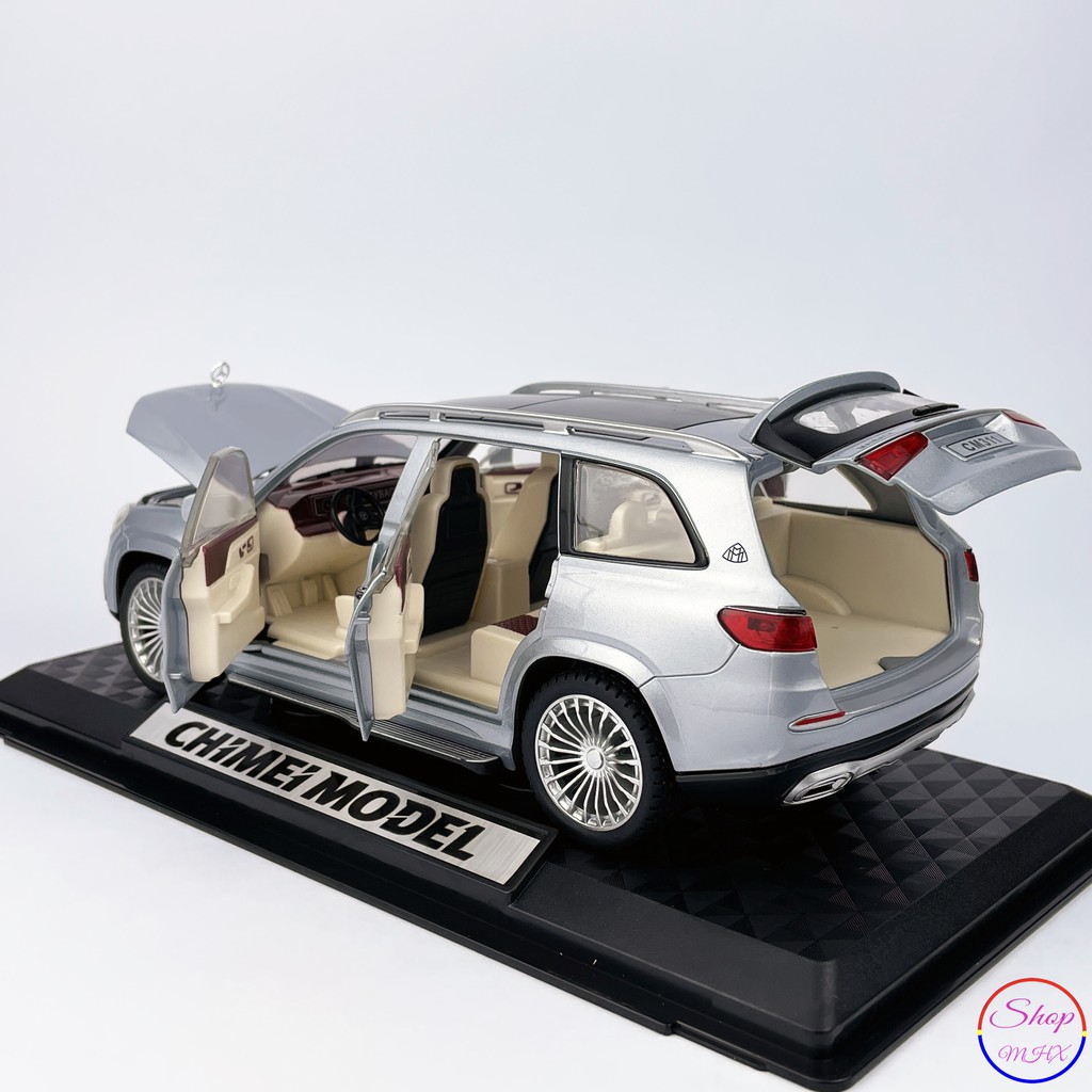 Xe mô hình sắt Mercedes Maybach GLS600 TẶNG KÈM BIỂN SỐ tỉ lệ 1:24 CHIMEI