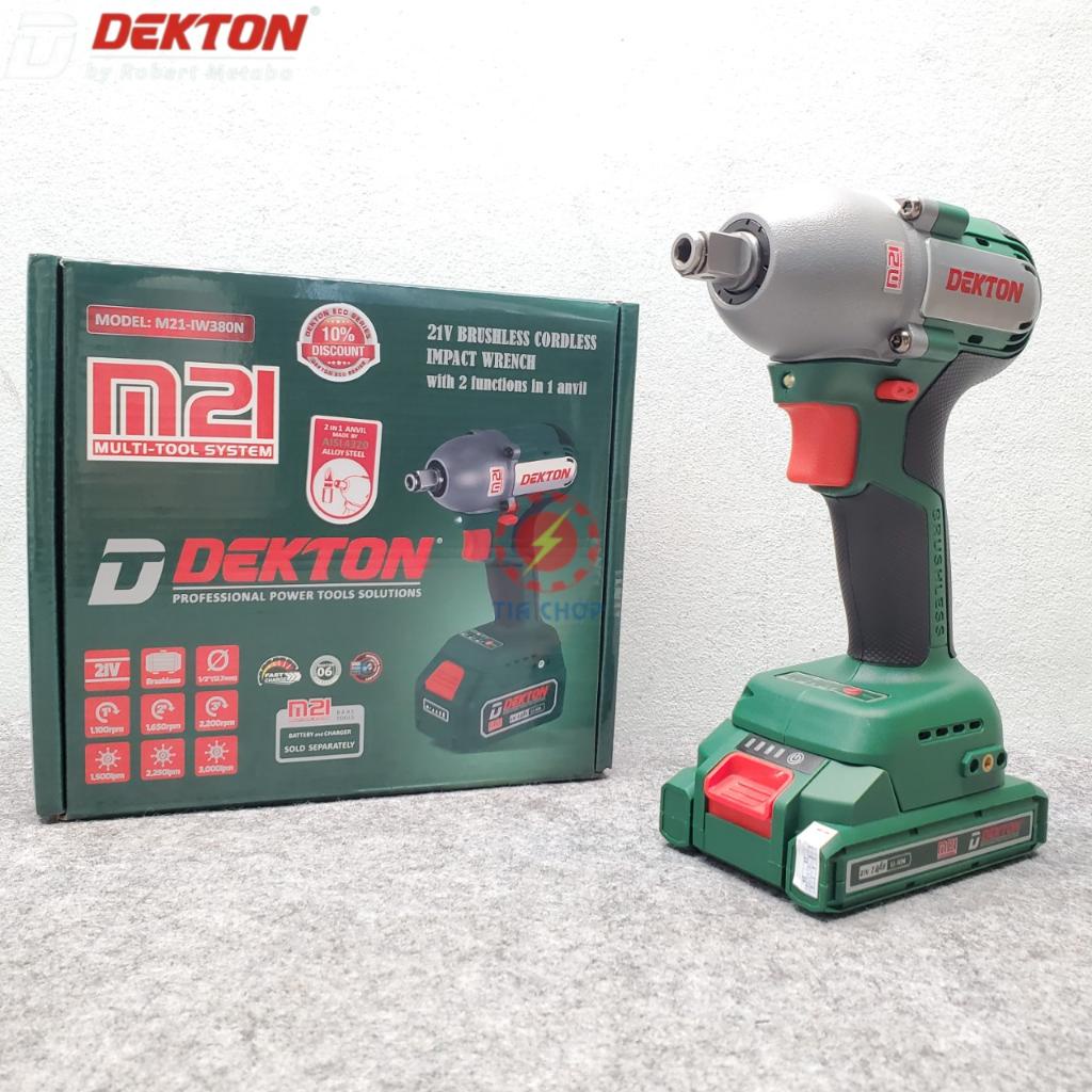 Máy Siết Bulong Dekton  2IN1 Eco Series / 380Nm / M21-IW380N / Motor Brushless / Chân Pin Phổ Thông
