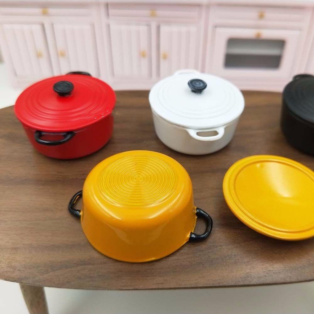 IVORY Mô Hình Nồi Nấu Ăn Mini Tỉ Lệ 1: 12 Trang Trí Nhà Búp Bê