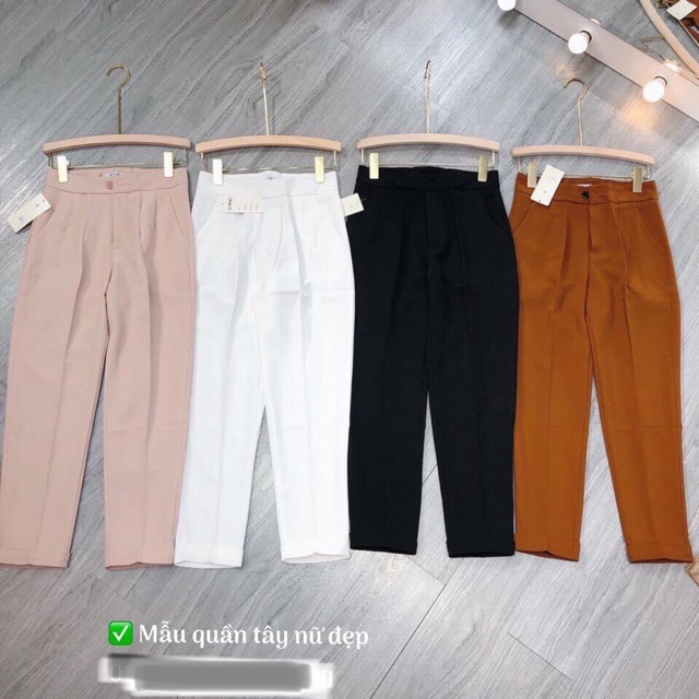 QUẦN TÂY BAGGY NỮ MẪU MỚI PHOM ĐẸP