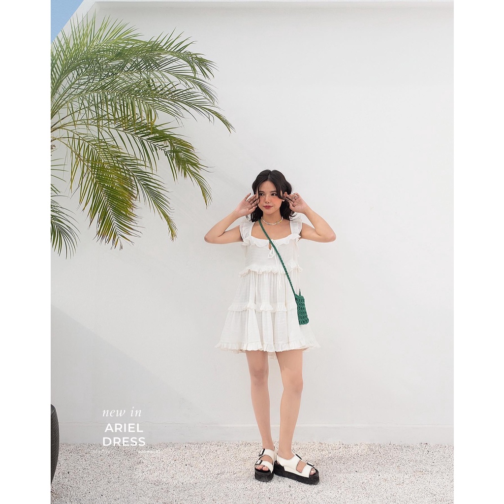 Váy 2 dây quai bèo bồng xòe Naked by V - Ariel Dress