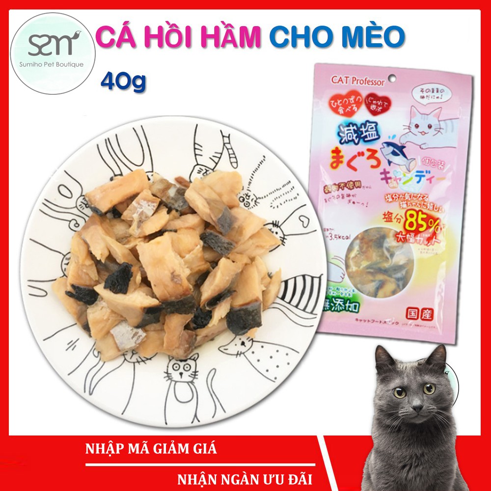 Bánh thưởng cho mèo Sumiho (Cá khô, mực xé, cá hầm, bánh quy cá)