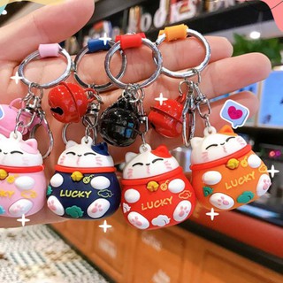 [ DỌN KHO ] Móc khóa có chuông hoạt dình dễ thương, may mắn