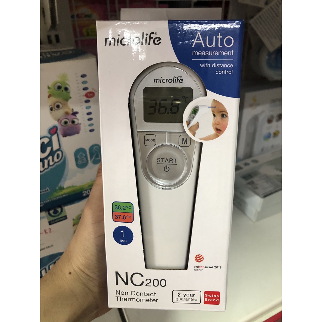 Nhiệt kế hồng ngoại đo trán Microlife NC200 cao cấp