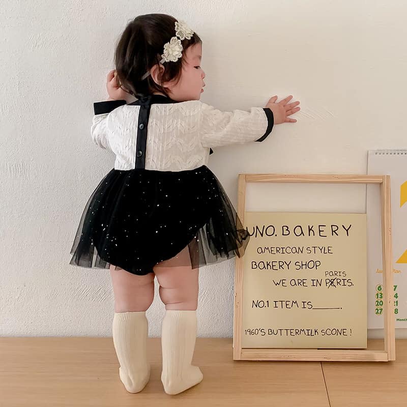 Body váy ren đen HQ_