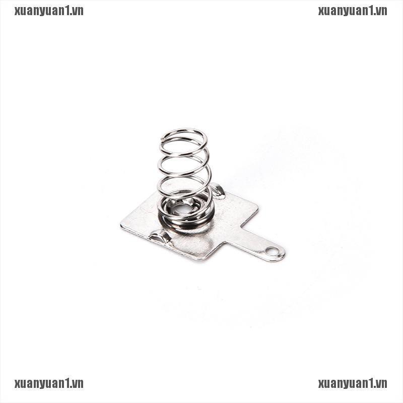 [XUANYUAN1] Set 10 Cặp Lò Xo Pin Kim Loại Bạc Cho AA AAA