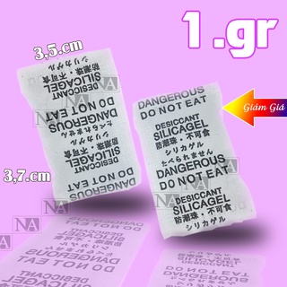 Hạt chống ẩm Silicagel - Gói 1gr