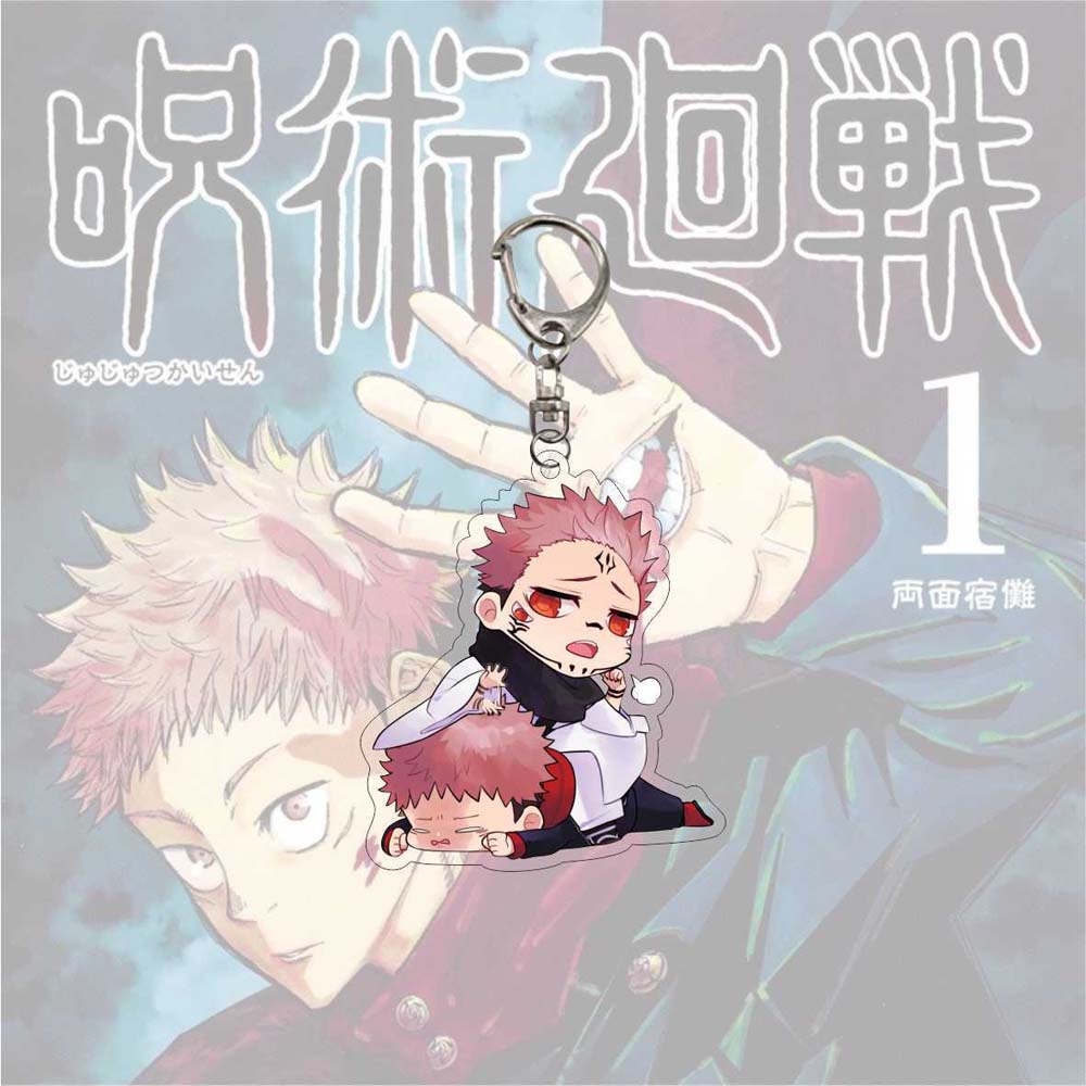 Móc khóa nhựa acrylic hình nhân vật Jujutsu Kaisen dễ thương