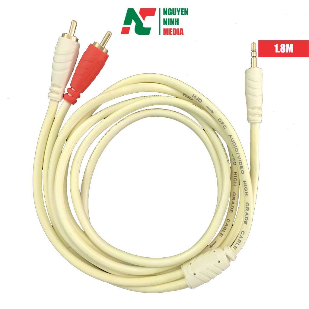 Dây loa 1-2 chính hãng Honjianda dài 1.8M 3M 5M