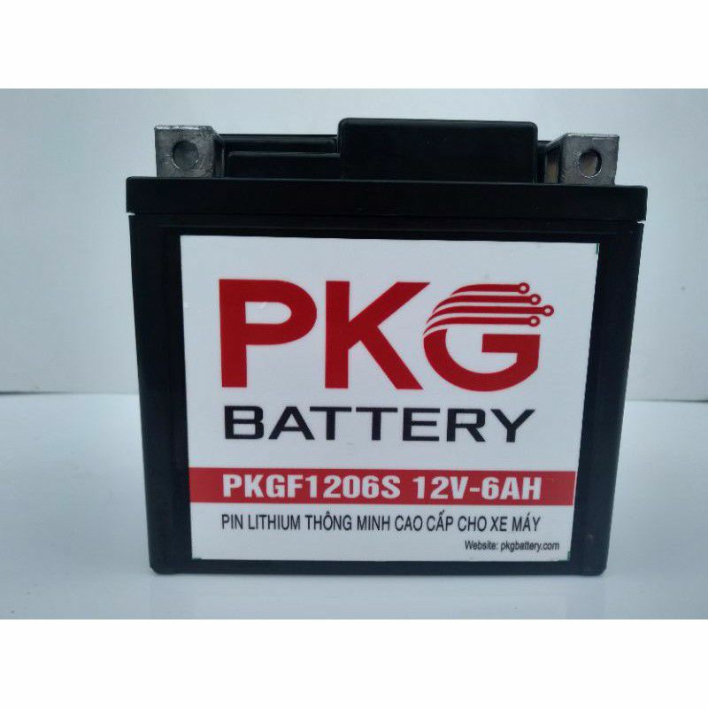 ẮC QUY-PIN-LITHIUM-PKG 12V-6AH-SIÊU THÔNG MINH-KHỞI ĐỘNG XE MÁY BẢO HÀNH 2 NĂM