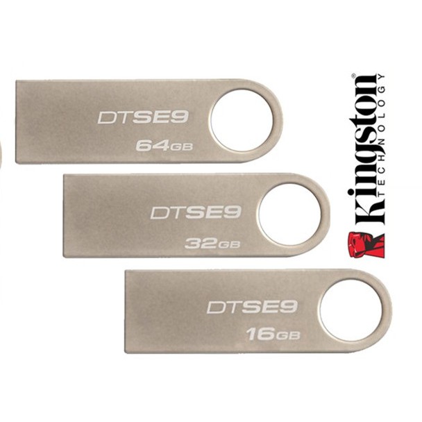 USB 2.0/3.0 KINGSTON 8GB/16GB/32GB/64GB SE9 DATATRAVELER NHÔM - BẢO HÀNH 12 THÁNG | BigBuy360 - bigbuy360.vn