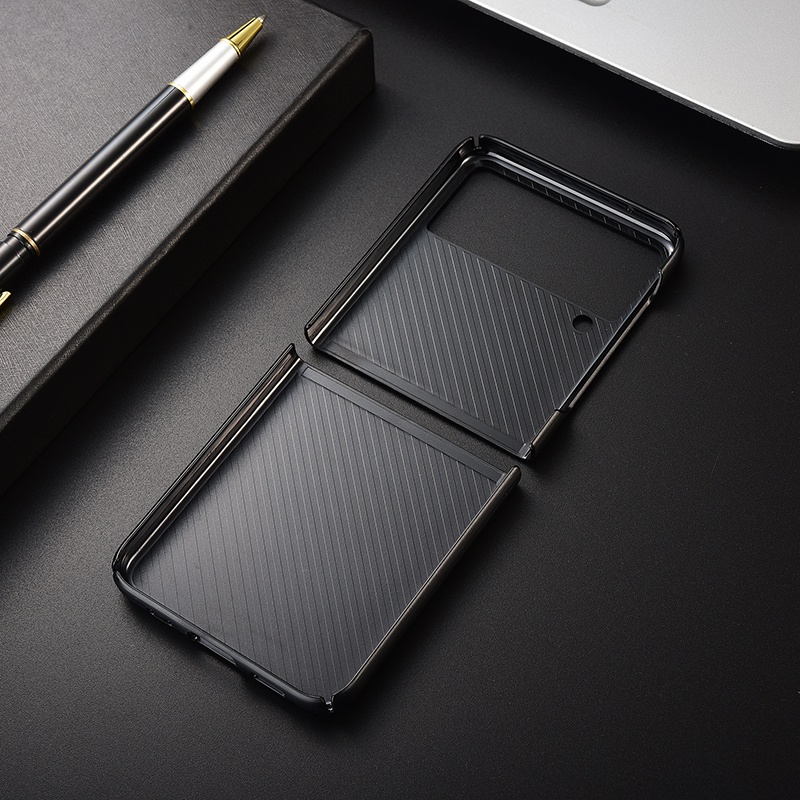 Ốp Điện Thoại Sợi Carbon Bảo Vệ Toàn Diện Cho Samsung Galaxy Z Fold 1 2 3 5G Z Flip 3 5G