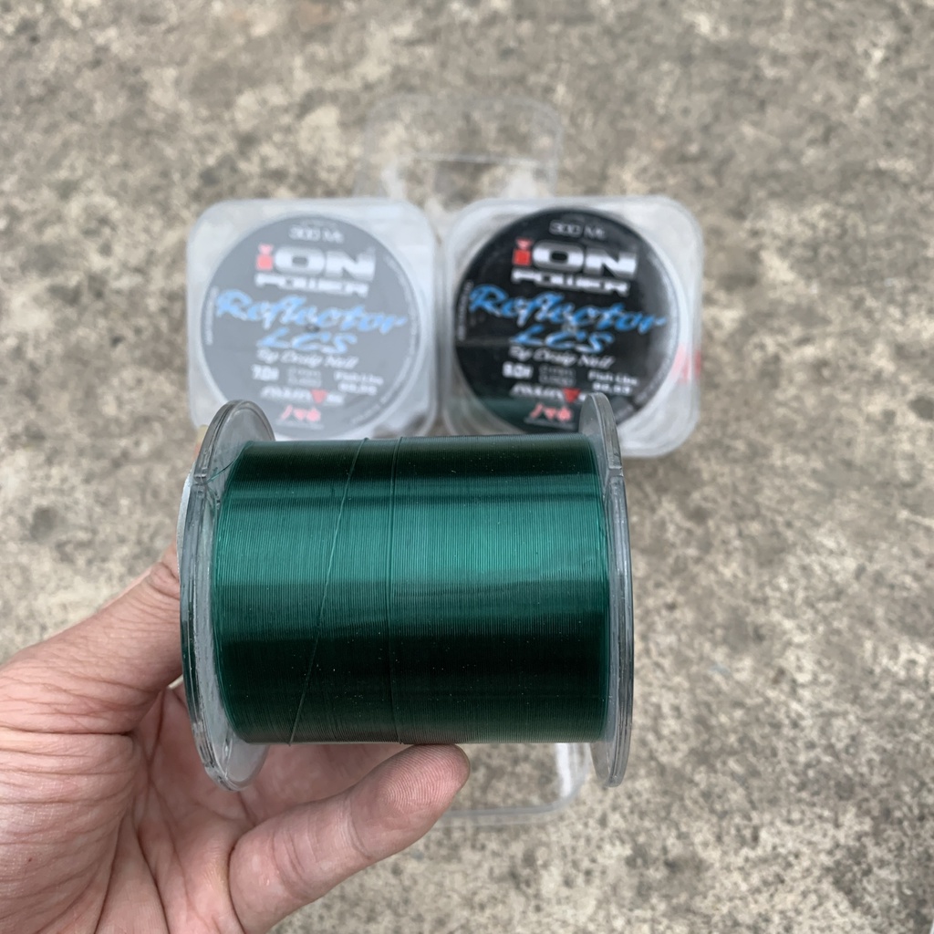 Cước Câu Cá Ion Power màu rêu bền dai chống xước dài 300m