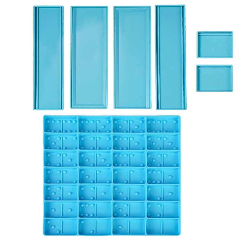1 Bộ Khuôn Làm Domino Bằng Silicone Epoxy Resin DIY