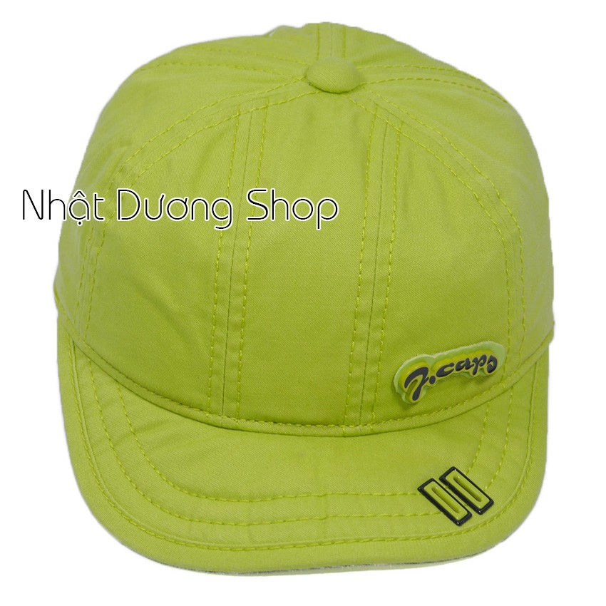 Nón kết mỏ mềm trẻ em từ 1-3 tuổi logo 7  đóng 2 sò ở kết - Chất liệu vải Kaki xịn sò oát mềm, sang trọng