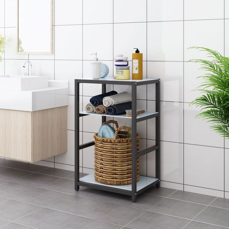Kệ nhà vệ sinh tầng đứng nhiều giá để đồ phòng tắm kính cường lực ban công hoàn thiện chậu rửa < | BigBuy360 - bigbuy360.vn