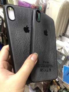Ốp Iphone Xs max dẻo vân giả da