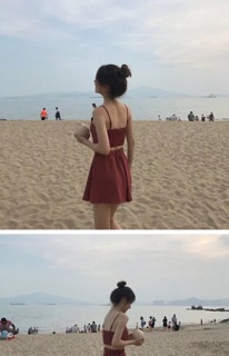 Bộ hai dây khoe eo thon