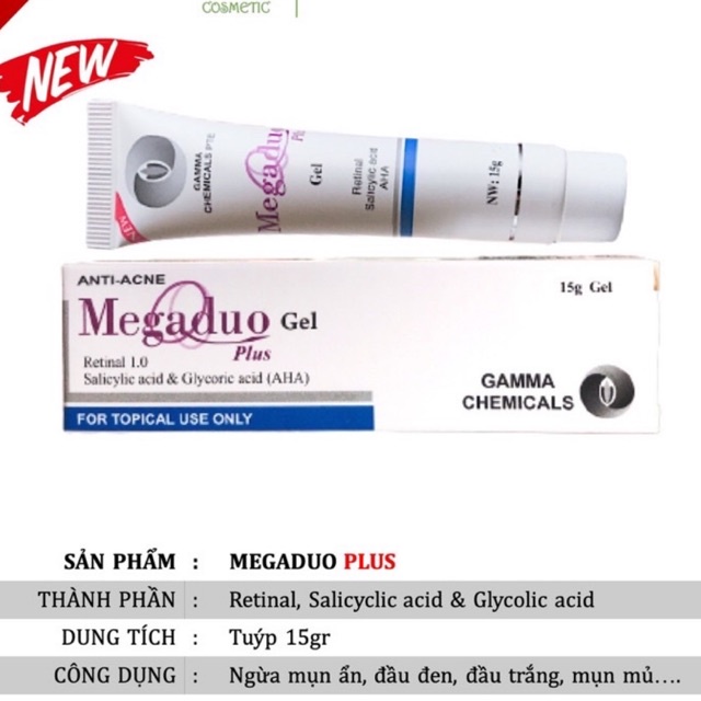 Gel ngừa mụn thâm và chống lão hoá Megaduo retinal plus - Hàng chính hãng