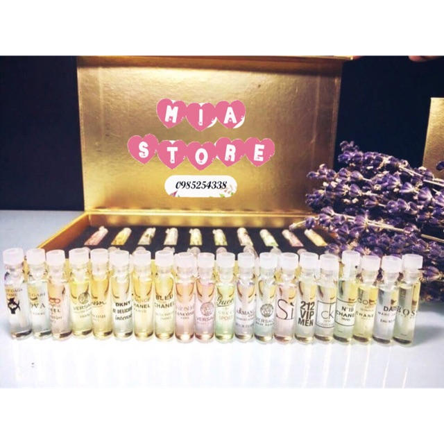 Set nước hoa mini 20 ống