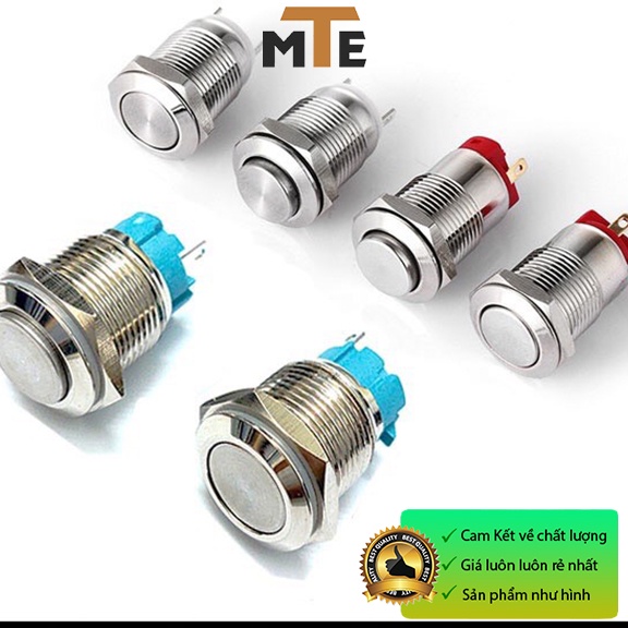 Nút nhấn giữ, nút nhấn nhả chống nước vỏ kim loại