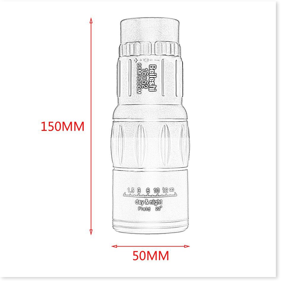 AIOⒶ Ống ngắm bằng kính quang học
