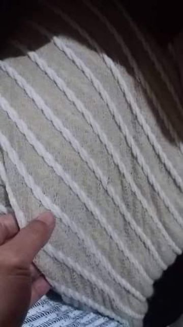Vải len sọc vặn thừng