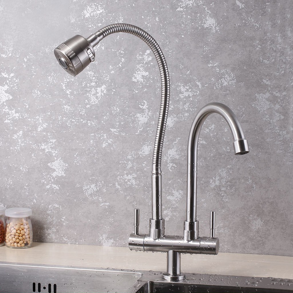 Vòi nước bồn rửa nhà bếp BAOKEMO thép không gỉ 304 chất lượng cao tiện lợi