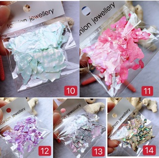 Xà cừ vân gỗ siêu mỏng trang trí nail 14 màu