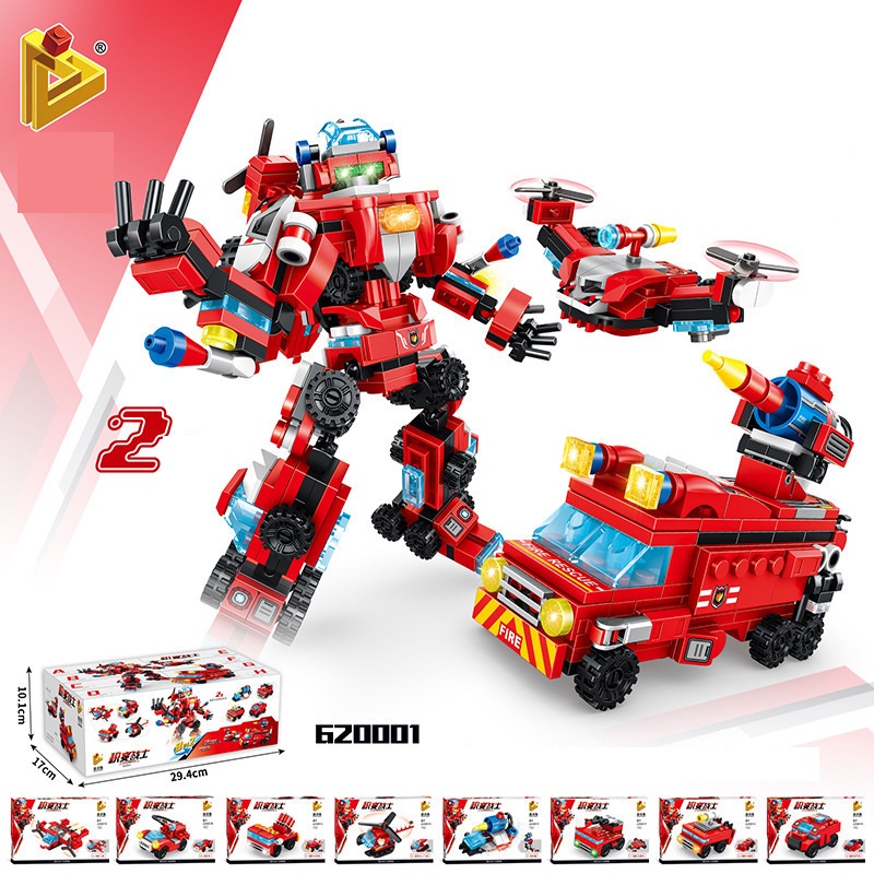 NINJAGO_ 8 in 1 Lego Ninja Đồ chơi Khối xây dựng lắp ráp robot biến hình