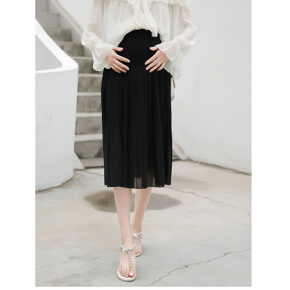 Chân Váy Bầu Xếp Ly CVb37
