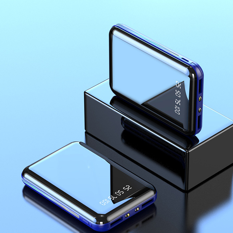Pin sạc dự phòng Siêu mỏng Mini 50000mAh Pin 2 USB đầu ra cho điện thoại máy tính bảng