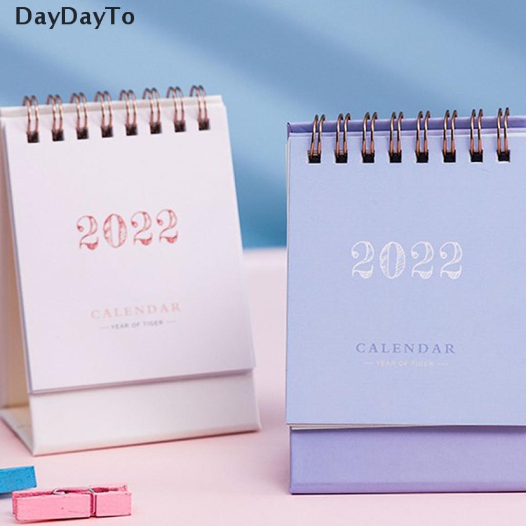 Lịch Để Bàn Daydoyto 2022 Hai Màu Trắng Đen Xám