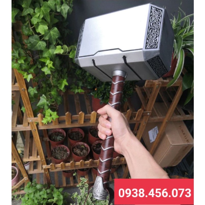 Búa Thor Mjolnir phiên bản cao cấp, chế tác tinh xảo và có dây da ở tay cầm